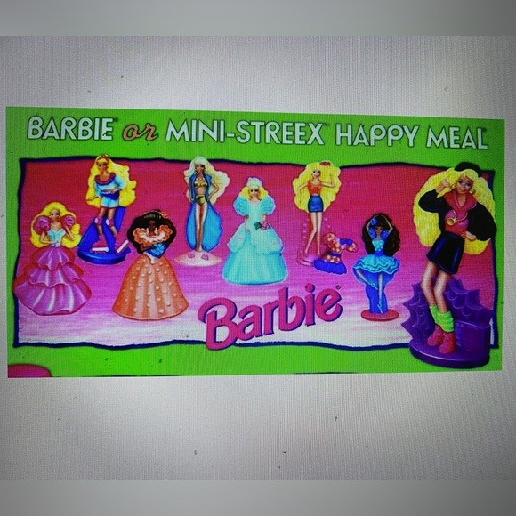 BARBIE VTG 1991 MCDONALD’S HAPPY MEAL TOY BUNDLE OF 6 PVC FIGURINES MATTEL - Picture 2 of 14